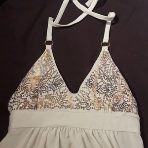 Victoria Secret white, halter top dress